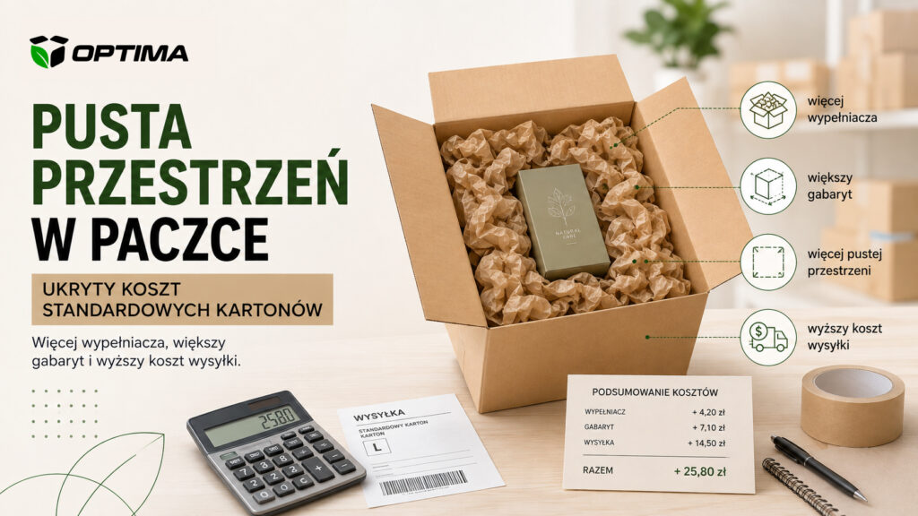 Pusta przestrzeń w paczce - ukryty koszt standardowych kartonów